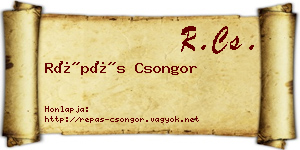 Répás Csongor névjegykártya